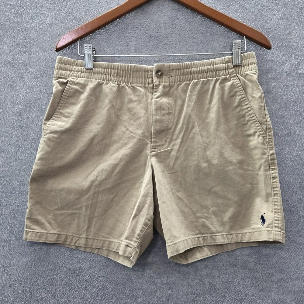 Polo Ralph Lauren Boy Shorts 20 Khaki Embroidered Chino Golf Performance 6